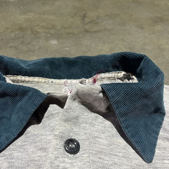 Vintage 50s Scott-Knitt Sportswear Grey Loop Collar Shirt - Picture 4 of 6